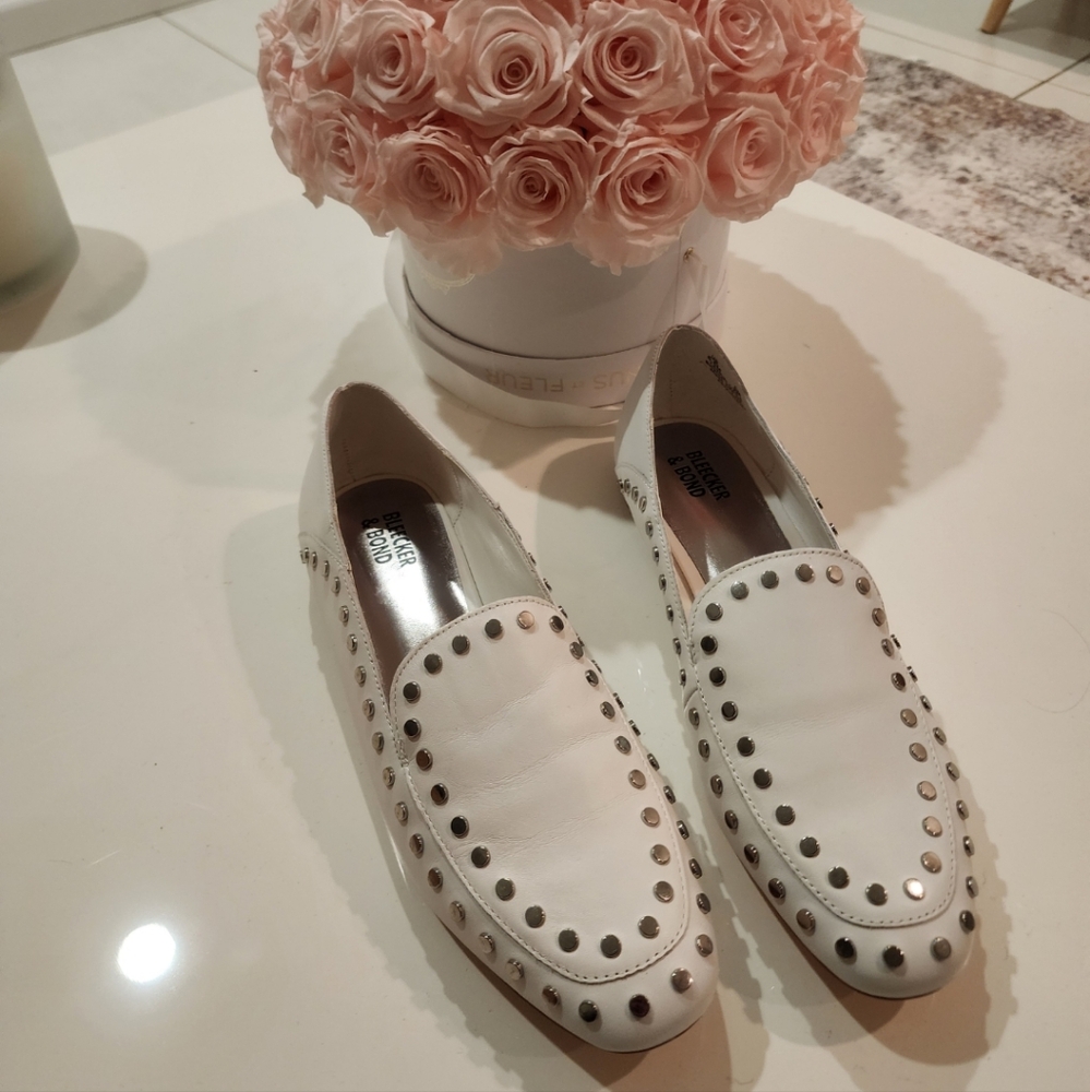 White Loafers Embellished
